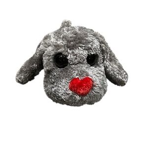 CALTOY Gray Puppy Plush with Red Heart
Condition: Preloved